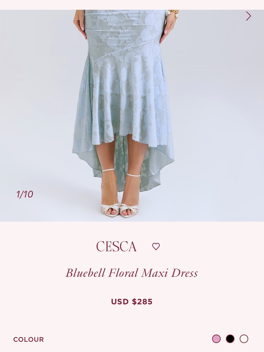 Cesca bluebell Blue Floral Maxi Dress